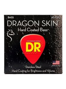 Струни для бас-гітари DR Strings Dragon Skin Bass - Medium (45-105)