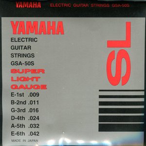 Струни для електрогітари YAMAHA GSA50S Electric Super Light (09-42)