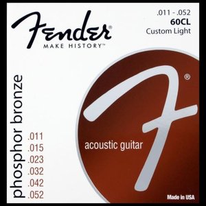 Струны для акустической гитары Fender 60CL