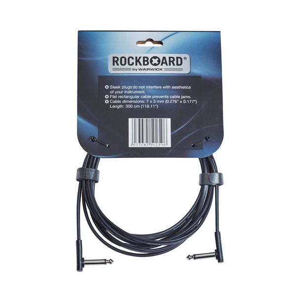 Кабель ROCKBOARD Flat Instrument Cable, angled/angled (300 cm)