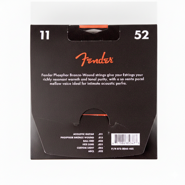 Струны для акустической гитары Fender 60CL