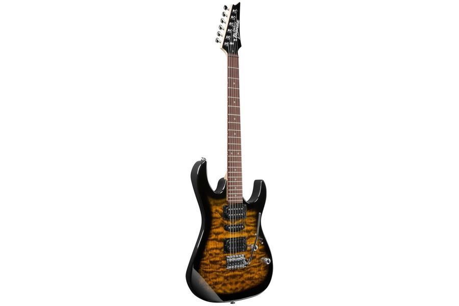 Гітарний набір Електрогітара IBANEZ GRX70QA-SB