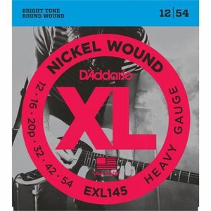 Струни для електрогітари D'ADDARIO EXL145 XL Nickel Wound Heavy (12-54)