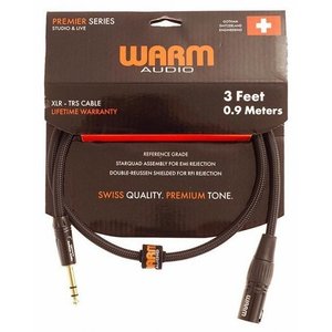 Кабель Warm Audio Prem-XLRm-TRSm-3'