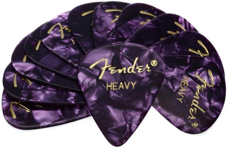 Набір медіаторів Fender 351 Purple Moto (12) Heavy