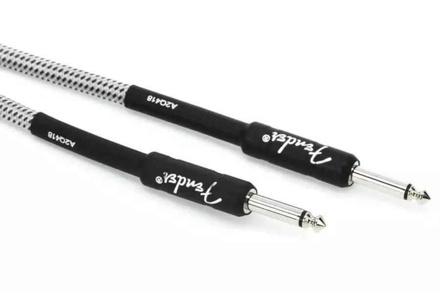 Кабель инструментальный Fender Cable Professional Series 25' White Tweed