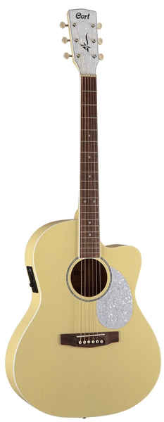 Электроакустическая гитара CORT Jade Classic (Pastel Yellow Open Pore)