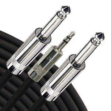 Кабель RAPCO HORIZON YN1-P-10 Y-Cable 3.5mm TRS - TS 1/4" (3m)