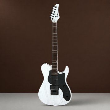 Електрогітара баритон FGN JIL3-ASH-DE664R Iliad Dark Evolution Series (Open Pore White) з чохлом