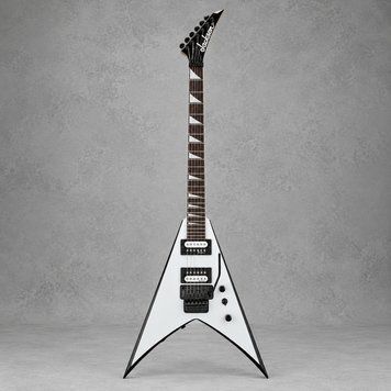 Электрогитара Jackson JS32 AH King V White with Black Bevels