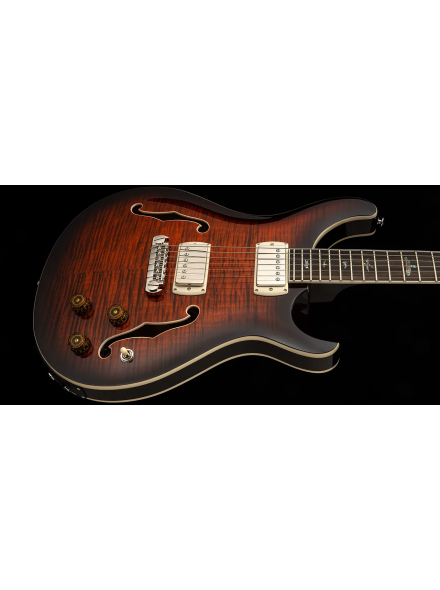 Електрогітара PRS SE Hollowbody II Piezo (Orange Tiger Smokeburst) з чохлом