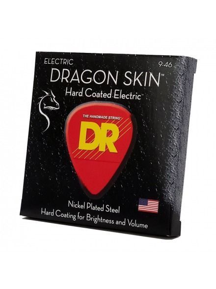 Струни для електрогітари DR Strings Dragon Skin Electric - Light Heavy (9-46)