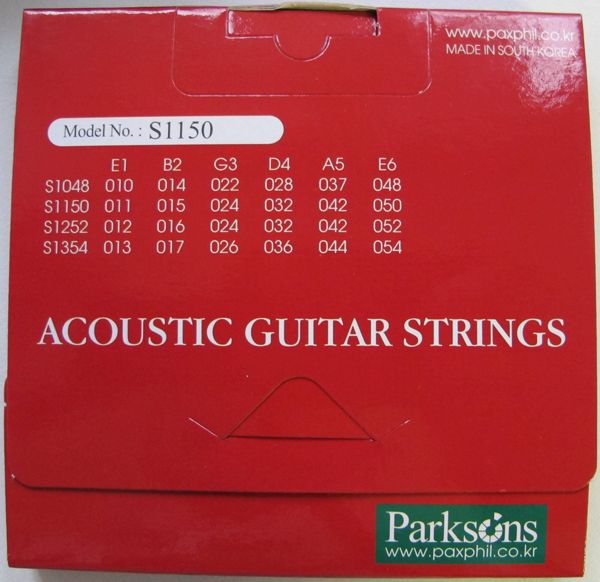 Струни для акустичної гітари PARKSONS S1150 ACOUSTIC L (11-50)