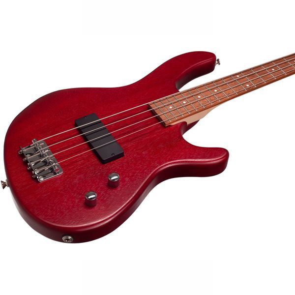 Бас-гитара CORT Action Junior (Open Pore Black Cherry)