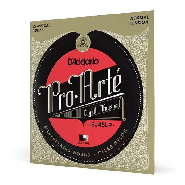 Струны для классической гитары D'Addario EJ45LP PRO-ARTE LIGHTLY POLISHED NORMAL TENSION