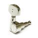 Кілки для гітари GRAPH TECH PRN-2411-N0 Ratio Acoustic 3+3 Contemporary 2 Pin - Nickel - фото 2