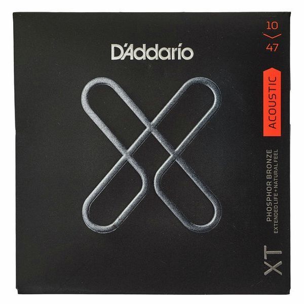 Струни для акустичної гітари D'ADDARIO XTAPB1047 XT Phosphor Bronze Extra Light (10-47)