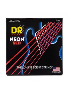 Струни для електрогітари DR Strings Neon Red Electric - Light Heavy (9-46)