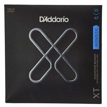 Струни для акустичної гітари D'ADDARIO XTAPB1047-12 Phosphor Bronze Light 12-String (10-47)
