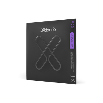 Струни для акустичної гітари D'ADDARIO XTAPB1152 XT Phosphor Bronze Custom Light (11-52)