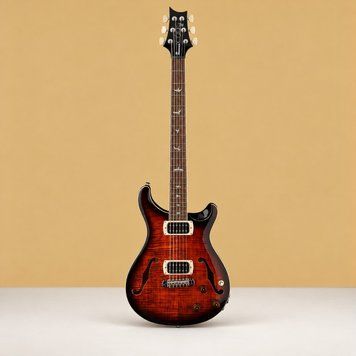 Електрогітара PRS SE Ed Sheeran Hollowbody I Baritone Piezo (Orange Tiger Smokeburst) з кейсом