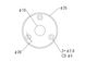 Разъем-планка PAXPHIL HJ008 CR Round Jack Plate (Chrome) - фото 2