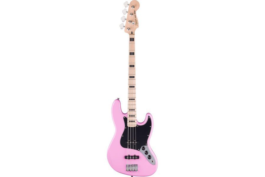 Бас-гитара SQUIER AFFINITY LIMITED EDITION ACTIVE JAZZ BASS FLASH PINK