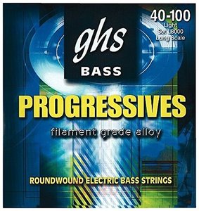 Струни для бас-гітари GHS STRINGS Progressives Bass SET