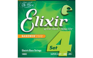 Набір струн для бас-гітари Elixir 4S NW M L