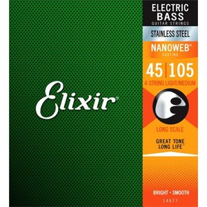 Струны для бас-гитары Elixir 14677 4S LM SS