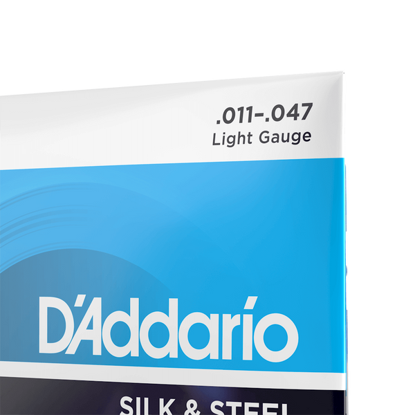 Струны для акустической гитары D'ADDARIO EJ40 SILK & Steel Folk REGULAR Light (11-47)