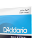 Струны для акустической гитары D'ADDARIO EJ40 SILK & Steel Folk REGULAR Light (11-47) - фото 4