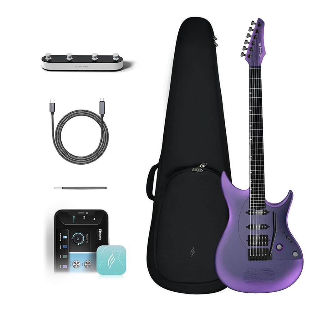 Гітарний набір Enya Inspire Royal Purple + педаль footswitch