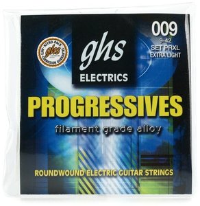 Струни для електрогітари GHS Strings Progressives PRXL 09-42