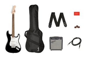 Гитарный набор Squier by Fender Stratocaster Pack LR Black Gig Bag 10G - 230V EU