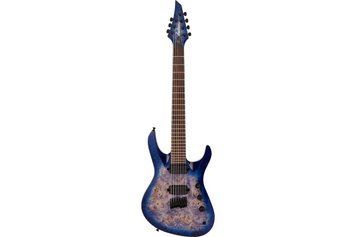 Электрогитара Jackson Pro Signature Chris Broderick Soloist HT7P Gloss Transparent Blue