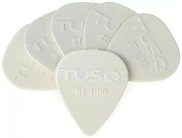 Набор медиаторов GRAPH TECH PQP-0100-W6 TUSQ Standard Pick 1mm White (Bright) - 6 Pack