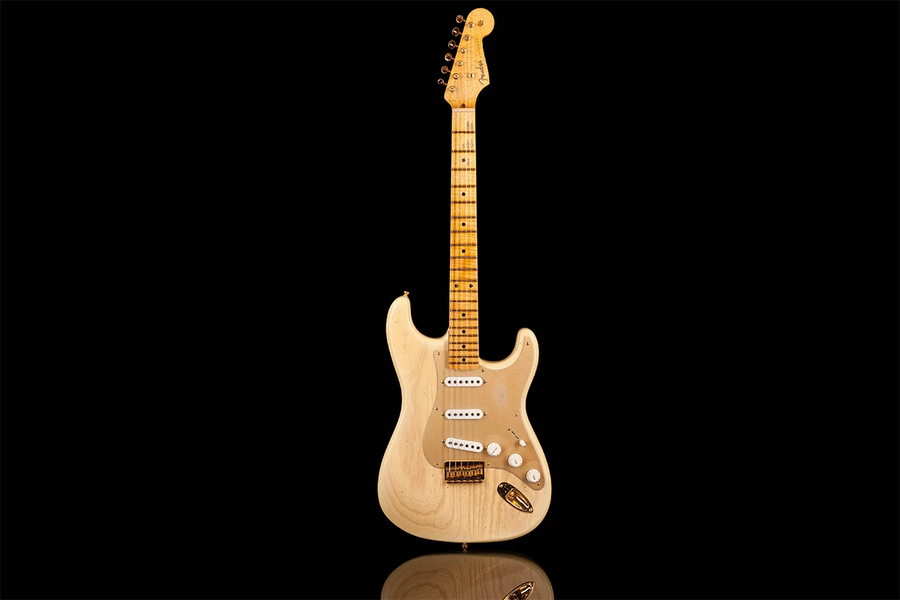 Електрогітара Fender Custom Shop Limited Edition '55 Hardtail Stratocaster Journeyman Relic Gold Hardware Natural Blonde