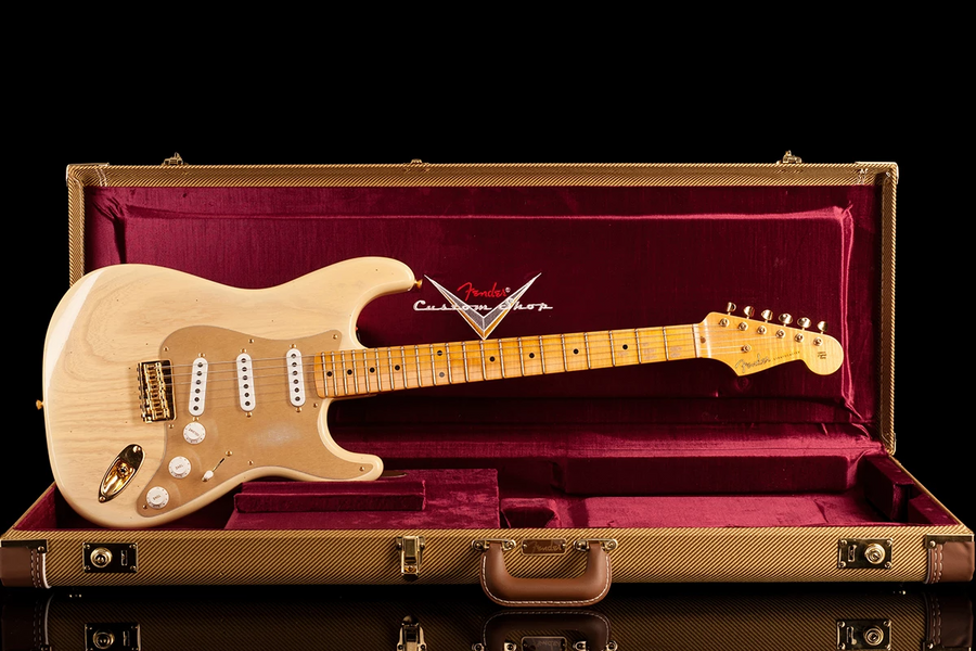 Електрогітара Fender Custom Shop Limited Edition '55 Hardtail Stratocaster Journeyman Relic Gold Hardware Natural Blonde