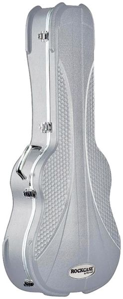 Кейс для гітари ROCKCASE RC ABS 10509S Premium Line - Acoustic Guitar ABS Case, curved - Silver