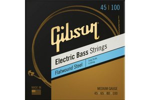 Струни для бас-гітари Gibson SBG-FWLS12 Long Scale Flatwound Bass Strings Medium