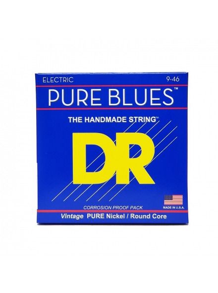 Струни для електрогітари DR Strings Pure Blues Electric Guitar Strings - Light to Medium (9-46)