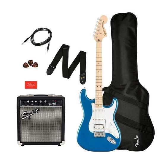『比較的美品』SQUIER BY FENDER　AFFINITY STRAT Гітарний набір Squier Fender Affinity Series Strat Pack HSS Lake