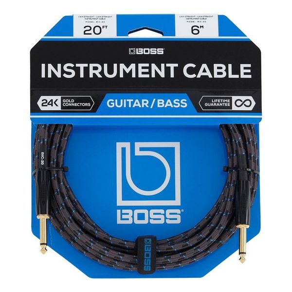 Кабель Boss BIC-20 20ft / 6m Instrument Cable