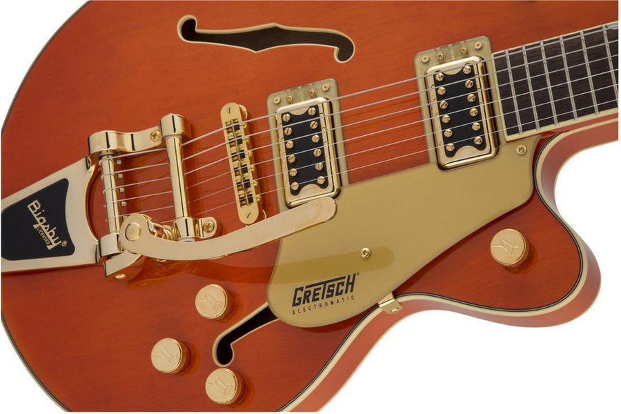 Напівакустична гітара Gretsch G5655TG Electromatic Center Block JR. Orange Stain