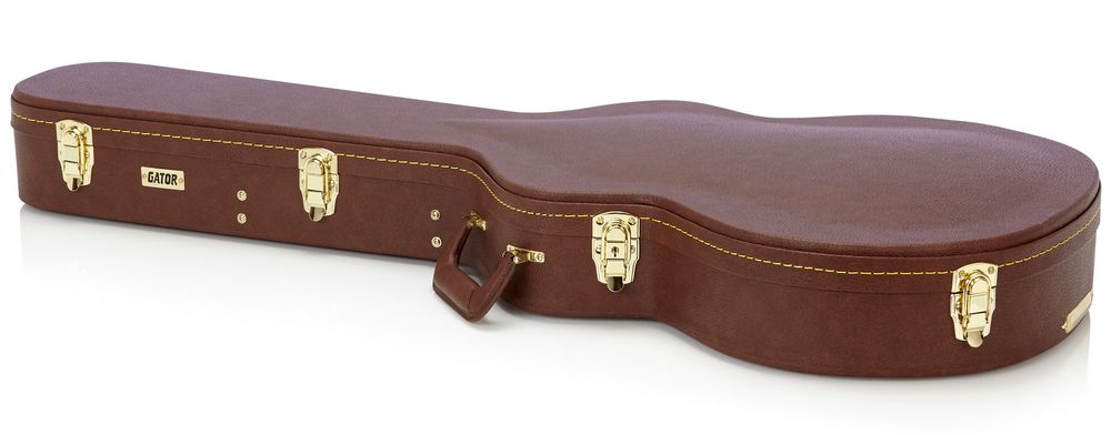 Кейс для гітари GATOR GW-335-BROWN Semi-Hollow Guitar Deluxe Wood Case