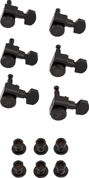 Кілки для електрогітари  Fender Locking Tuning Machine For Stratocaster/Telecaster Black