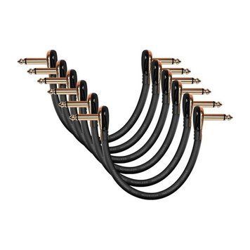 Набір інструментальних патч-кабелів Donner Music Professional Guitar Effect Pedal Cable 6 inch 6-Pack EC889X6