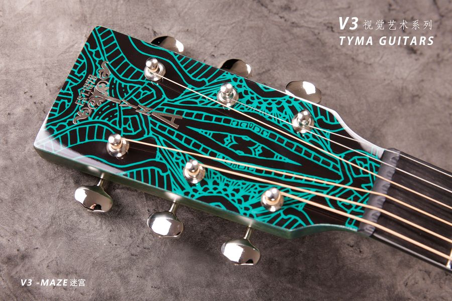 Електроакустична гітара Tyma V-3 Maze
