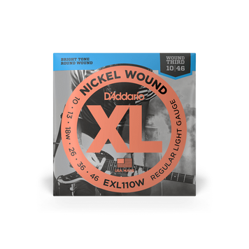 Струни для електрогітари D'ADDARIO EXL110W XL Nickel Wound Regular Light Wound 3RD (10-46)